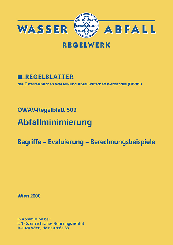 Cover ÖWAV-Regelblatt 509