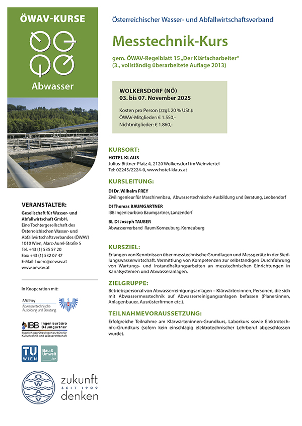 Cover Kursfolder Messtechnik-Kurs